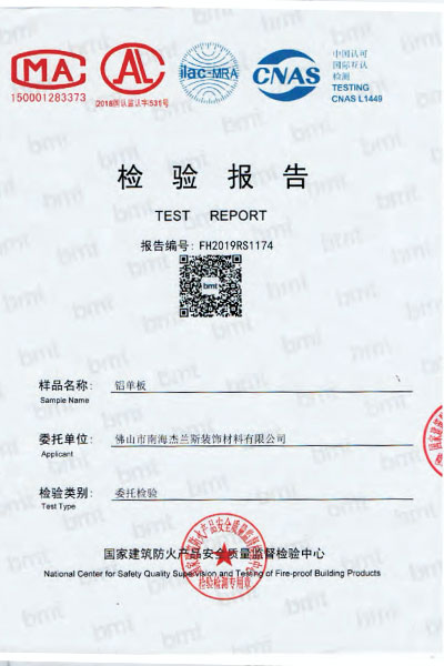 檢驗(yàn)報告